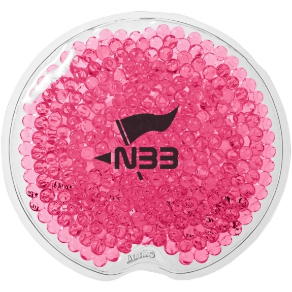 Pink Round Gel Beads Custom Hot/Cold Packs