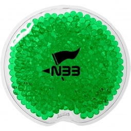 Green Round Gel Beads Custom Hot/Cold Packs
