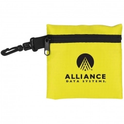 Yellow - Ripstop Custom Travel Pouch w/ Clip