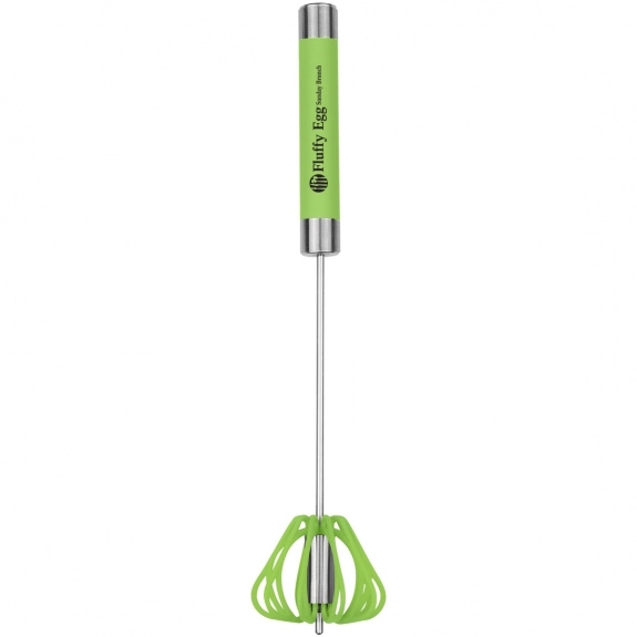 Lime - Stainless Steel & Rubber Promotional Whisk