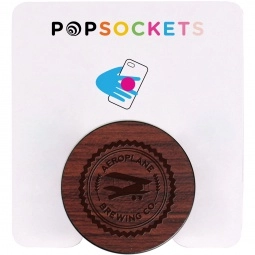 Packaging - Wood PopSockets Custom Cell Phone Stand & Grip - Rosewood