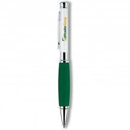 Green Laser Pointer Custom Executive Pen w/ Rubber Grip