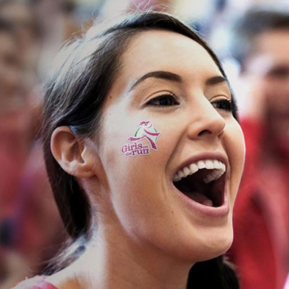 Premium Glitter Custom Face Stickers Promo Stickers ePromos