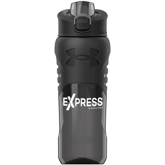 Charcoal Under Armour&#174; Draft Grip Branded Water Bottle - 24 oz.