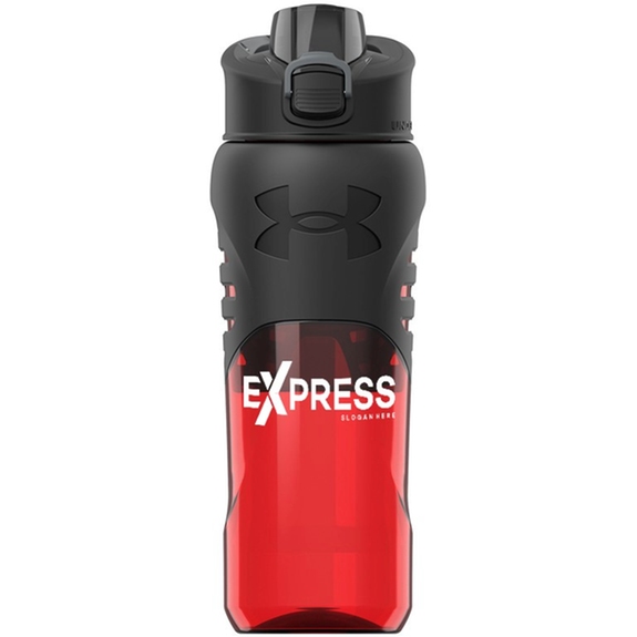 Red Under Armour&#174; Draft Grip Branded Water Bottle - 24 oz.