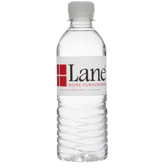 Clear Full Color Logo Bottled Water - 12 oz.