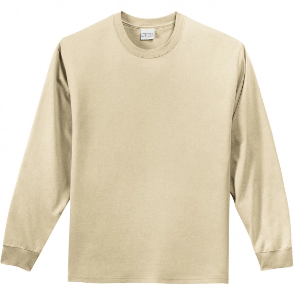 Sand Port & Company Long Sleeve Essential Logo T-Shirt - Colors