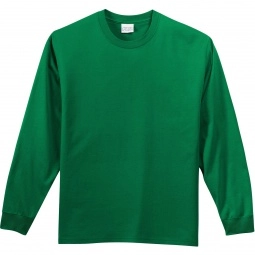 Kelly Green Port & Company Long Sleeve Essential Logo T-Shirt 