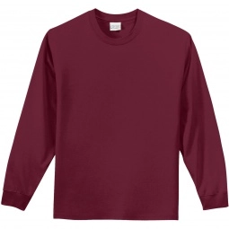 Cardinal Port & Company Long Sleeve Essential Logo T-Shirt - Colors
