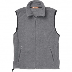 Charcoal Harriton Custom Fleece Vest