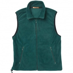 Hunter Green Harriton Custom Fleece Vest