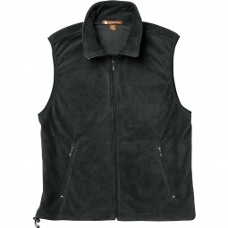 Black Harriton Custom Fleece Vest