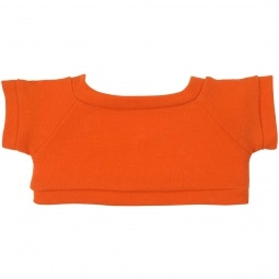 Orange Plush Big Paw Teddy Bear w/ Shirt - 6"