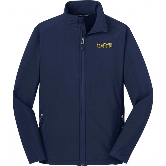 Dress Blue Navy Port Authority Soft Shell Custom Jackets - Men's Tall
