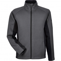 Polar / Black Spyder Constant Full-Zip Custom Sweater Fleece - Mens