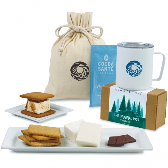 White Gourmet S'mores & MiiR Campfire Mug Custom Gift Set