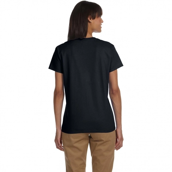Back Model Gildan Ultra Cotton 6 oz. Custom T-Shirt - Women's - Colors