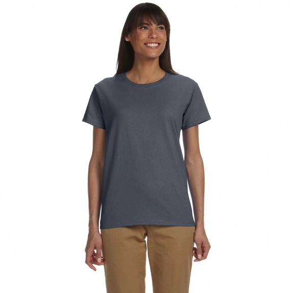 Charcoal Gildan Ultra Cotton 6 oz. Custom T-Shirt - Women's - Colors