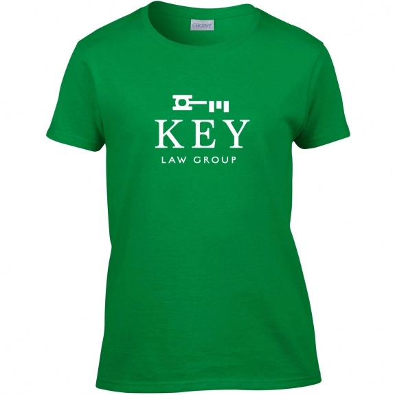 Irish green Gildan Ultra Cotton 6 oz. Custom T-Shirt - Women's - Colors