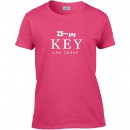 Safety pinkGildan Ultra Cotton 6 oz. Custom T-Shirt - Women's - Colors