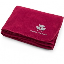 Red Plush Coral Fleece Promotional Blanket - 60" x 50"