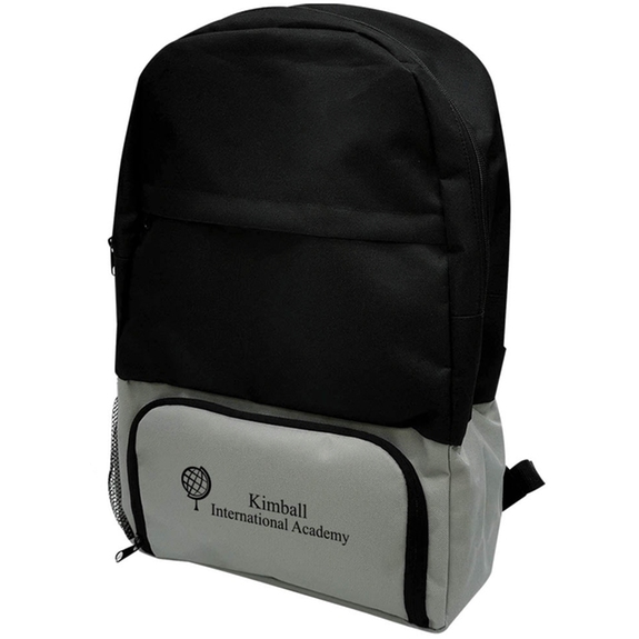 Black - Custom Lunch Cubby Backpack and Cooler Bag Combo