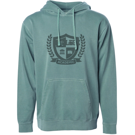 Alpine Green - Independent Training Company Midweight Dyed Custom Hooded Sw