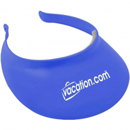 Blue Plastic Clip-On Promotional Comfort Visor