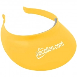 Yellow Plastic Clip-On Promotional Comfort Visor