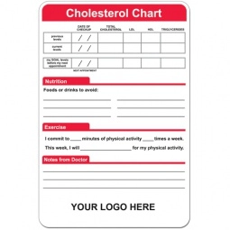 Full Color Magnetic Custom Memo Board - Cholesterol Chart- 5.5" x 8.25"
