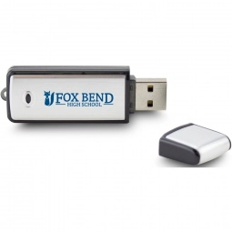 Rectangle Translucent Accent Logo USB Drive - 16GB