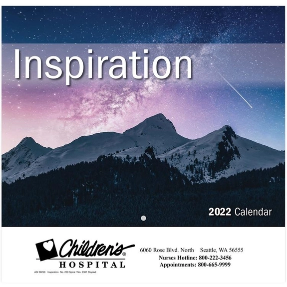 Inspiration 13-Month Stapled Custom Calendar