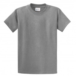 Athletic Heather Port & Company Essential Logo T-Shirt - Youth 