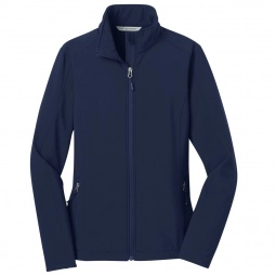 Dress Blue Navy Port Authority Soft Shell Custom Jackets - Women's