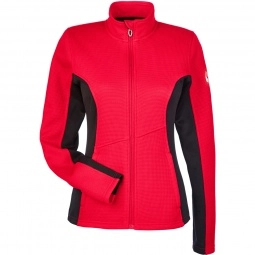 Red/ Black Spyder Constant Full-Zip Custom Sweater Fleece - Womens