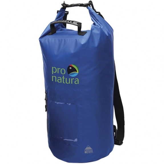 Blue - Urban Peak Durable Promotional Dry Bag Backpack - 30 L