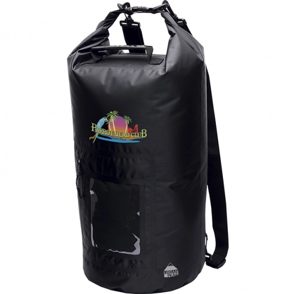 Black - Urban Peak Durable Promotional Dry Bag Backpack - 30 L