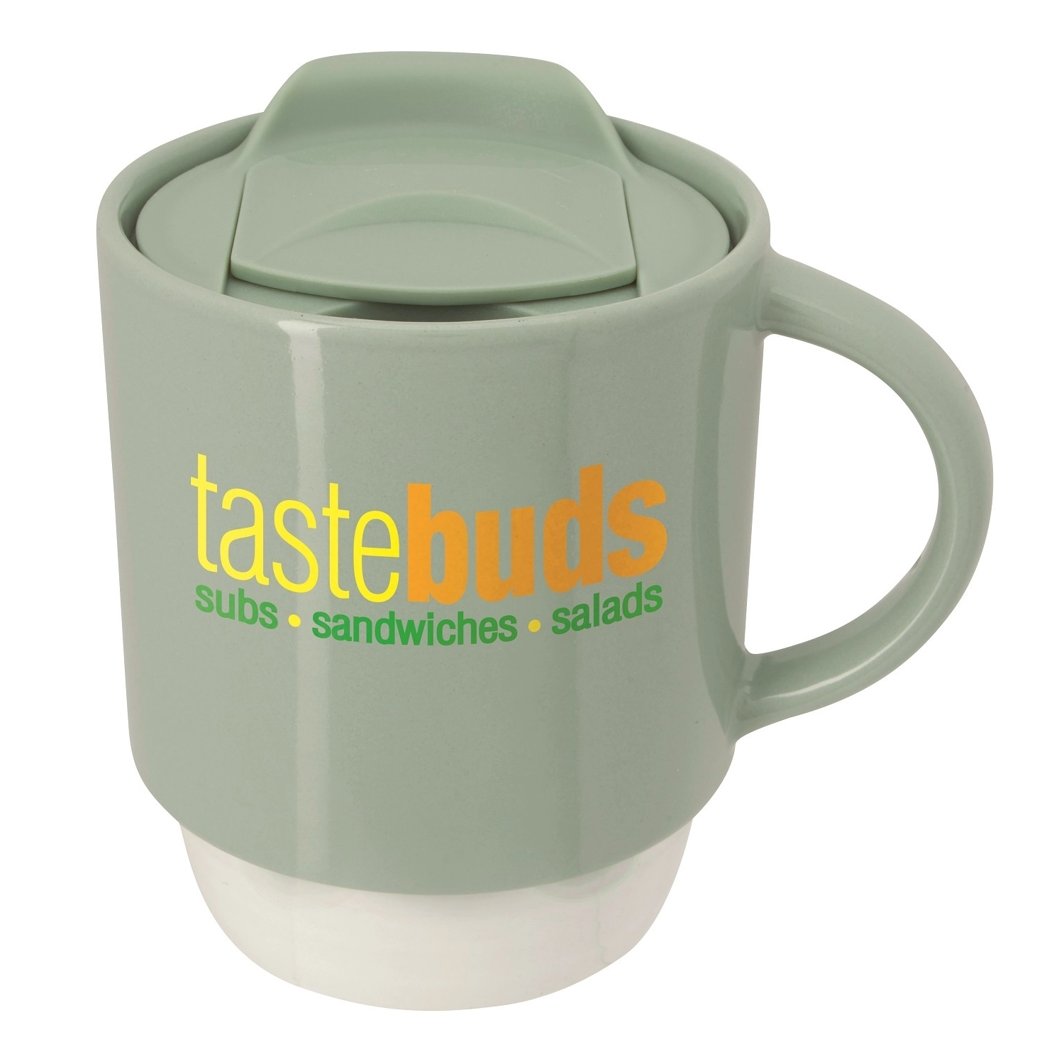 Ceramic Custom Travel Mug w/ Lid 11 oz. Custom Drinkware ePromos