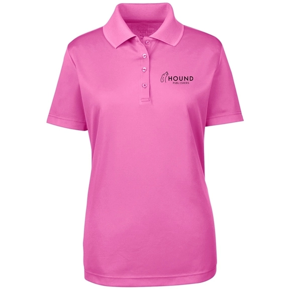 Charity pink Core365&#174; Origin Performance Pique Custom Polo - Women's