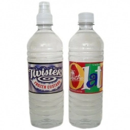 Clear Full Color Bottled Promotional Water - Half Liter - 16.9 oz.