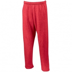 Red Gildan Open-Bottom DryBlend Custom Sweatpants - Colors