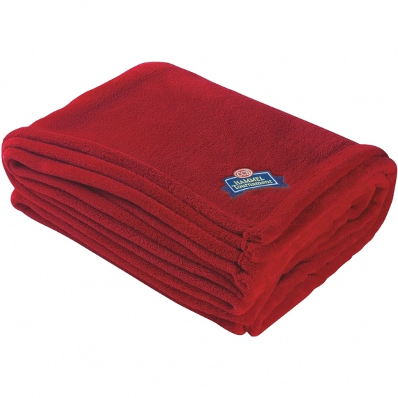 Red Chenille Embroidered Custom Blankets