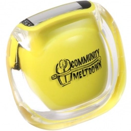 Yellow Clear Cover Promotional Pedometer