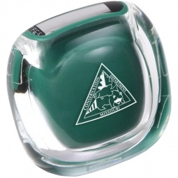Dark Green Clear Cover Promotional Pedometer