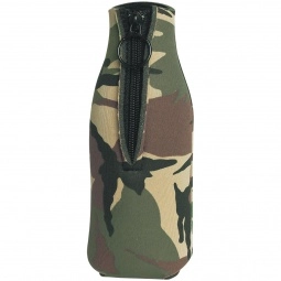 Camouflage Long Neck Custom Bottle Cooler