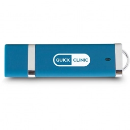 Turquoise Stick Logo Flash Drive - 16GB