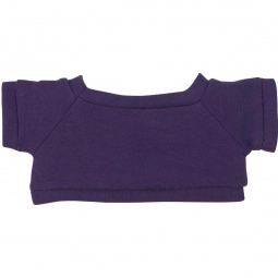 Purple Bear Shirt Plush Custom Stuffed Anima