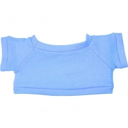 Sky Blue Bear Shirt Plush Custom Stuffed Anima