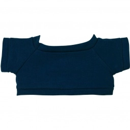 Navy Blue Bear Shirt Plush Custom Stuffed Anima