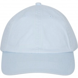 Sky Blue 6-Panel Washed Chino Twill Unstructured Custom Cap
